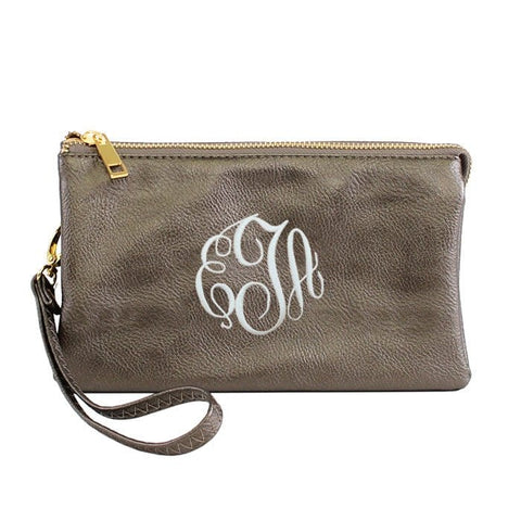Small Monogrammable Three Compartments Crossbody Bag