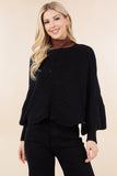 Scalloped Hem Cropped Poncho