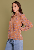 Mocha Mix Floral Top