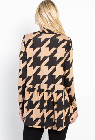 Houndstooth Cardigan