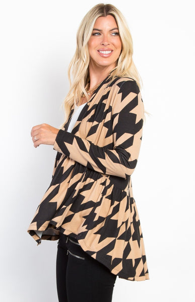 Houndstooth Cardigan