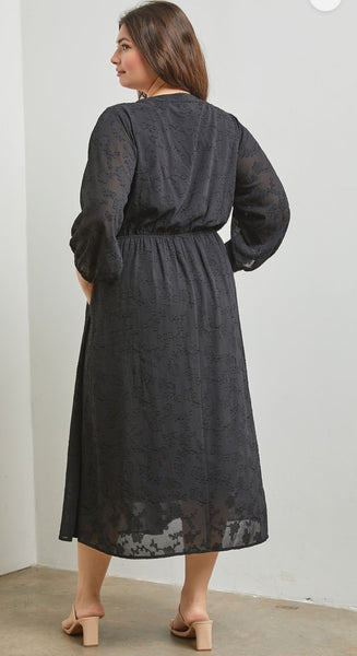 Plus Black Maxi Dress