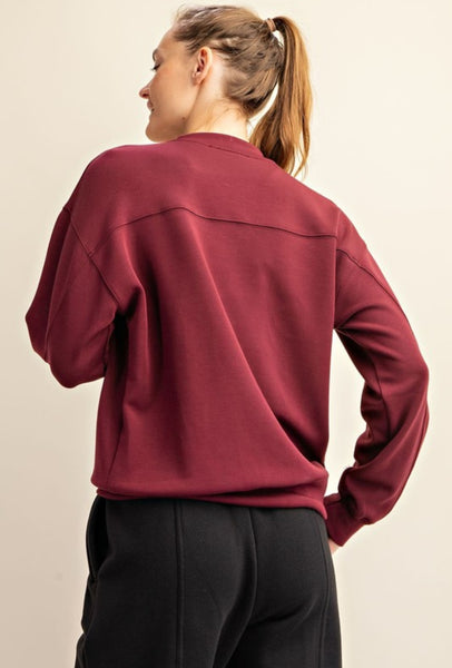 Scuba Mock Neck Pullover