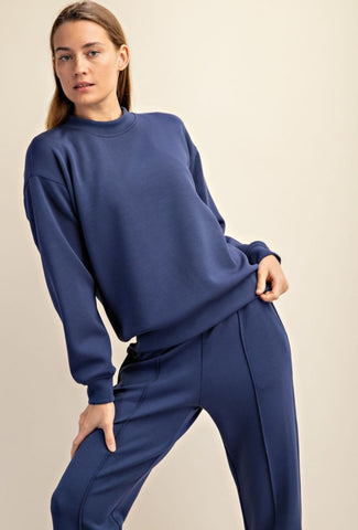 Scuba Mock Neck Pullover