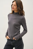 Long Sleeve Mock Neck Sweater