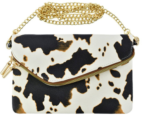 Envelope Animal Print  Clutch/Crossbody