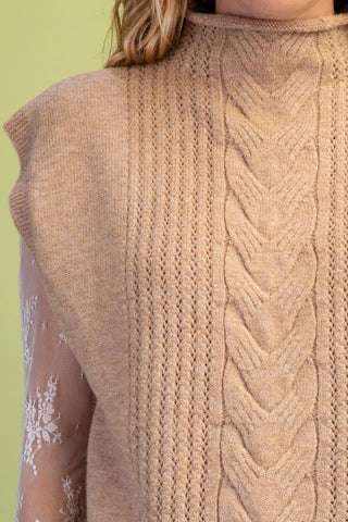 Roll Neck Sweater Vest