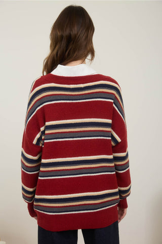 Stripe Pull-Over  Sweater