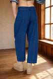 Barrel Denim Tie Front