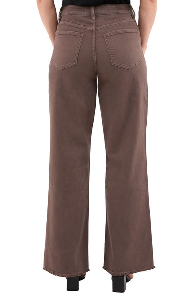 Chloe High Rise Frayed Wide Leg Pants