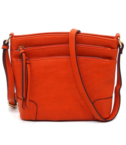 Multi Zip Pocket Crossbody