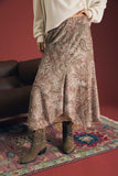 Midi Paisley with Lace Trim