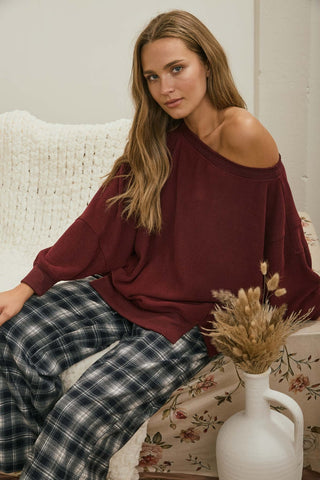 Off Shoulder Sweater