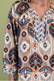 Printed 3/4 Dress