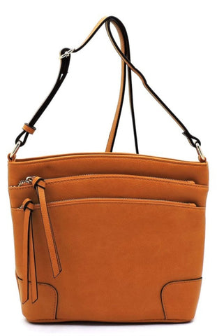 Multi Zip Pocket Crossbody