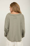 V-Neck Ribbed Top