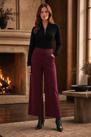 Wide Leg Pull On Crop