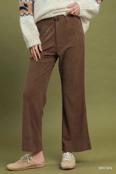 Corduroy Boot Cut Pants