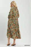 Abstract Midi Dress