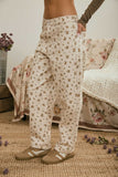 Floral Ecru Denim