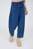Barrel Denim Tie Front