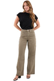 Chloe High Rise Frayed Wide Leg Pants