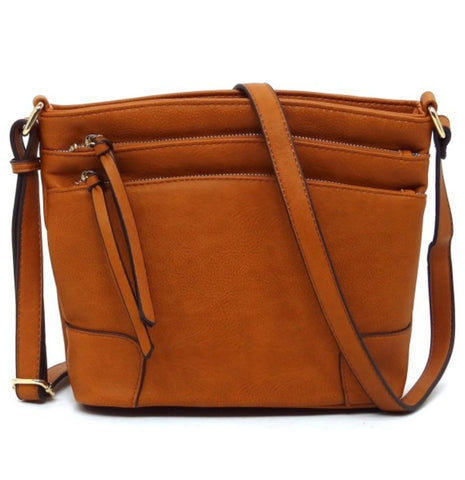Multi Zip Pocket Crossbody