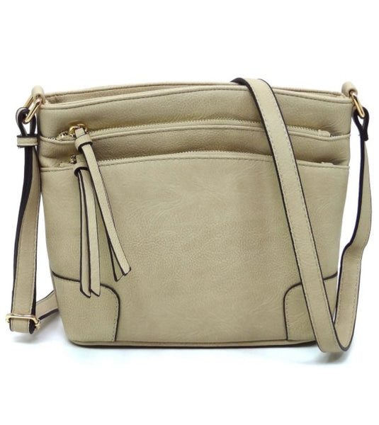 Multi Zip Pocket Crossbody