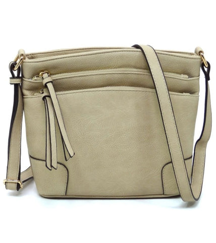 Multi Zip Pocket Crossbody