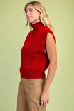 Roll Neck Sweater Vest