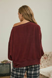 Off Shoulder Sweater