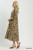 Abstract Midi Dress