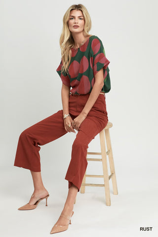 Corduroy Boot Cut Pants