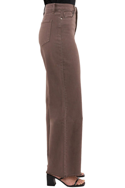 Chloe High Rise Frayed Wide Leg Pants