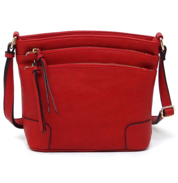 Multi Zip Pocket Crossbody