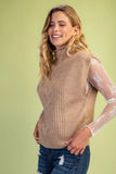 Roll Neck Sweater Vest