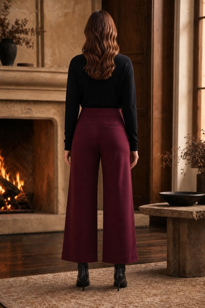 Wide Leg Pull On Crop
