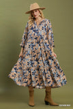 Abstract Midi Dress