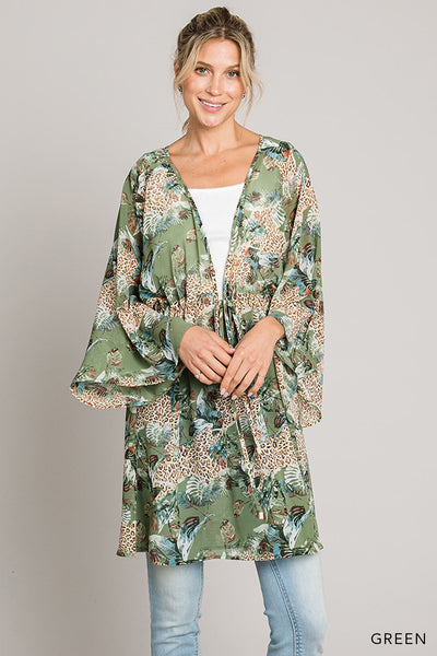 Green Mix Cover Up/Top