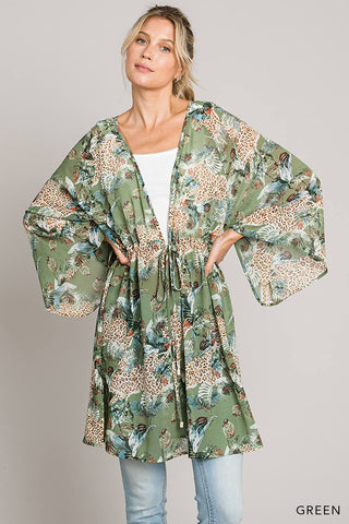 Green Mix Cover Up/Top