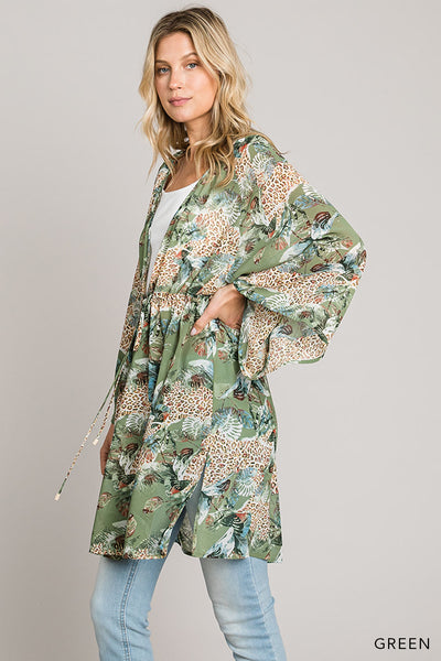 Green Mix Cover Up/Top