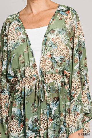Green Mix Cover Up/Top