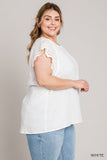 Eyelet Lace Sleeve Top