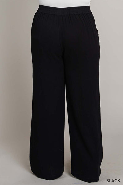 Lace Trimmed Pocket Pants