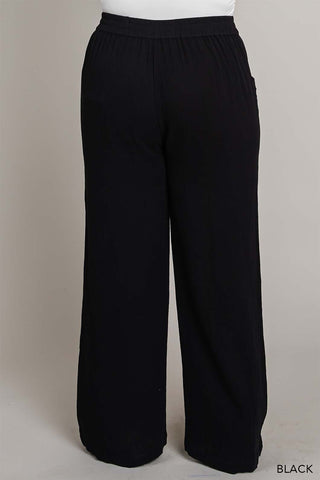 Lace Trimmed Pocket Pants