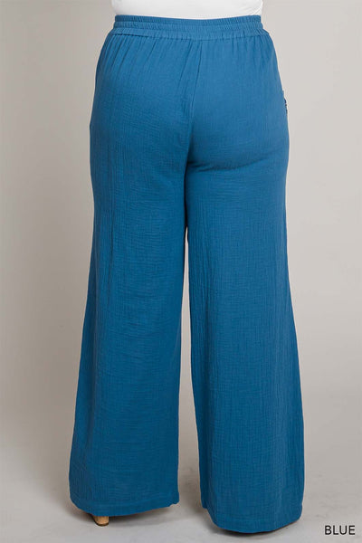 Lace Trimmed Pocket Pants