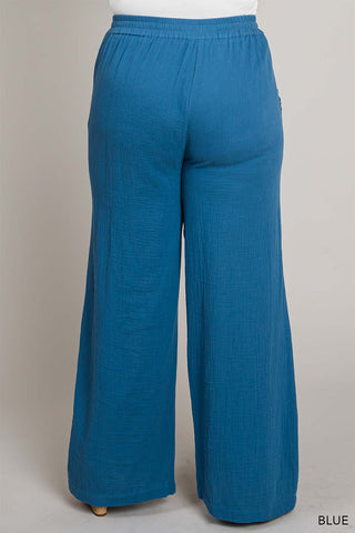 Lace Trimmed Pocket Pants