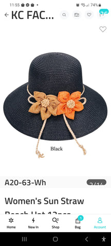 Women’s Sun Straw Beach Hat
